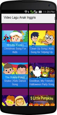 Video Lagu Anak Inggris android App screenshot 4