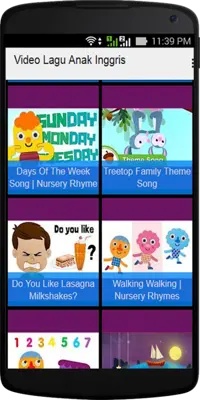 Video Lagu Anak Inggris android App screenshot 5